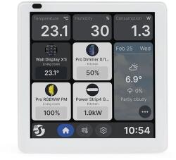 Shelly panou de control inteligent shelly wall display x1i argintiu - ecran tactil color 4 inch, rezolutie 720x720, baza de alimentare (3800238073046)