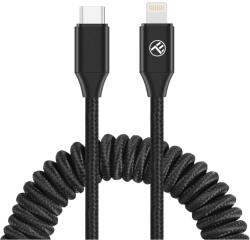 Tellur Extendable USB-C to Lightning Cable PD27W up to 1.8m Black (T-MLX55213)