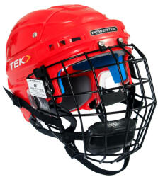 POWERTEK Cască de hochei V3.0 Combo Red Junior