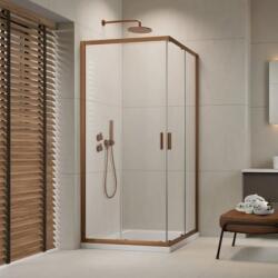 Radaway Cabina de dus patrata, cu usi culisante, cupru periat, Radaway Alienta Brushed Copper C 10239090-93-01 (10239090-93-01)