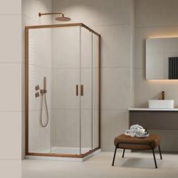 Radaway Cabina de dus dreptunghiulara, cu usi culisante, cupru periat, Radaway Alienta Brushed Copper D 10258010-93-01 (10258010-93-01)