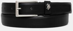 U. S. Polo Assn U. S. Polo Assn. bőr öv Hitchcock - fekete 115