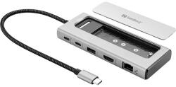 Sandberg Notebook Dokkoló - USB-C 6in1 Travel Dock SSD Case (136-82)