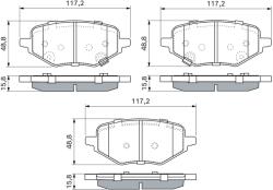 Bosch Set placute frana BOSCH 0 986 460 326 (0 986 460 326)