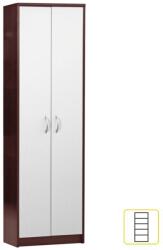  Dulap cu rafturi, wenge, alb mecki (UE-10017751) Garderoba