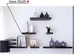  Poliţă, negru lucios, 30x25, gana fy 11044-5 (UE-0000105554) Raft
