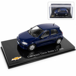 ATLAS Macheta Chevrolet Celta Super 1.4 2006, albastru inchis, scara 1: 43, cu vitrina plexiglas (3057)