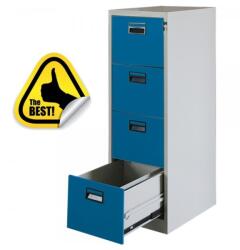 Plus Mobilier Clasificator metalic Premium 4 sertare 460x620x1325 mm (LxlxH) Albastru, Neasamblat, PLUS albastru Clasificator metalic 4 4 50 dosare suspendabile 20 460x620x1325 20 kg (61004457) Dulap arhivare