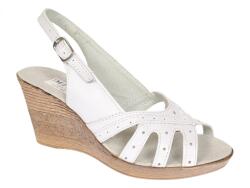 Ellion Marimea 36, 38 - Sandale dama cu talpa tip pana LS88ALB, marimea 36