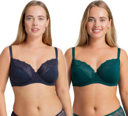 Dorina Levy Blue/Green Minimizer Sutien fără căptușeală cu Baloane D000804MI033-2X0076 (D000804MI033-2X0076)