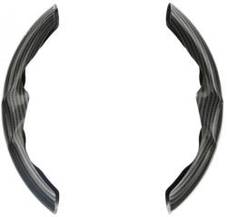 LAMPA Husă Volan Auto Sintetic Negru cu Cusătură Neagră L3307.4 (L3307.4)