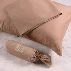 Melinen Set Cearșafuri cu Elastic 160x200+32cm. Urban Line 20003006 Choco 4buc (20003006)
