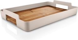 Eva Trio Tavă de servire Nordic Kitchen dreptunghiulară 50 x 34 cm, din bambus, nisipiu (520470) Tava