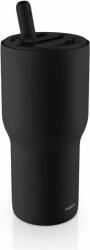 Eva Solo Cană termică cu pai SipnGo 0, 6 l, negru (505060)