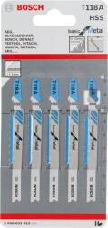Bosch Set 5 panze Bosch T118A HSS pentru metal, 92 mm (226649) Fierastrau