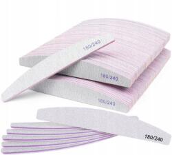 eVanda Zebra Csónak Reszelő Kétoldalas Köröm Manikűr Pedikűr 180/240 x 100 (Pilniki Standard Łódka Zebra 180240 100 Sztuk)