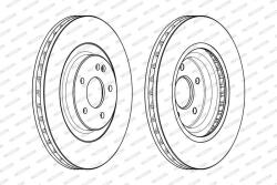 FERODO Disc frana FERODO PREMIER DDF1900C-1 (DDF1900C-1)