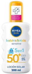 Nivea Sun Babies & Kids Sensitive Protect 5 in 1 SPF 50+ - Dětský opalovací sprej (4006000133522)
