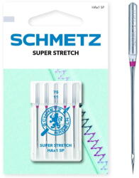 Schmetz Set 5 ace de cusut, materiale foarte elastice, finete 75, Schmetz HAX1 SP VMS (SC-719637) - vexio