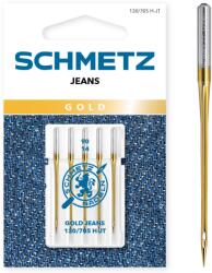Schmetz Set 5 ace de cusut, Gold Jeans, finete 90, Schmetz 130/705 H-JT VDS (SC-717607) - vexio