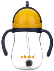 AKUKU Magic bottle with straw and weights Akuku 280 ml yellow (42803-AkkA0165-zlu)