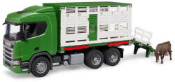 BRUDER Scania Super 560R Tiertransport-LKW (inkl. 1 Rind) (03548) Figurina