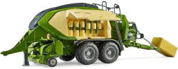 BRUDER Krone Big Pack 1290HDP VC, model vehicle (green, with 2 square bales) (02033) Figurina
