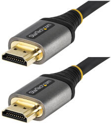 StarTech HDMM21V5M, 5 M, HDMI A-típus (Standard), HDMI A-típus (Standard), 48 Gbit/s, Audio Return Channel (ARC), Szürke, Fekete (HDMM21V5M)