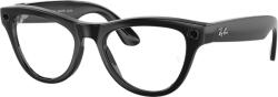 Ray-Ban Meta SKYLER, Marime M, Negru, 32 GB stocare, Camera Foto 12mp, 5 microfoane, difuzoare, Wifi 6, Meta AI, Standard, Clear-Cerulean-Blue Transitions, Negru-Lucios (RY-MTSKYLER-CERULEANBLUE)