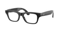 Ray-Ban Meta Blayzer Optics Universal Fit - Shiny Transparent Black - Demo Lens (Large) (RW7001 8526 54) - vexio