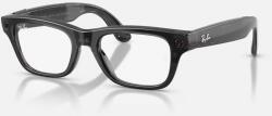 Ray-Ban Meta Blayzer Optics Universal Fit - Shiny Transparent Black - Demo Lens (RW7001 8526 50)