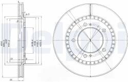 DELPHI Disc Frana Bg3821 Suzuki Grand Vitara I/Grand Vitara I Autoturism De Teren, (BG3821)