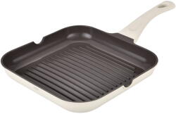 Zass Gourmet TIGAIE TIP GRILL DIN ALUMINIU TURNAT SUB PRESIUNE SI ACOPERIRE CERAMICA - 28 CM - ZG-ACS 11 CREM (ZG-ACS 11  CREM)