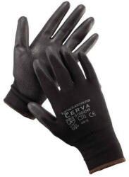CERVA Manusi cu pelicula din poliuretan Bunting Evolution Black, negru, M (8) (830922) - vexio