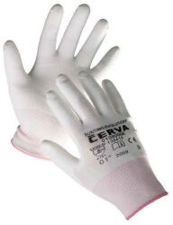 CERVA Manusi cu pelicula din poliuretan Bunting Evolution, alb, L (9) (830919) - vexio