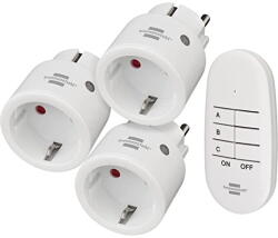 brennenstuhl Comfort-Line radio set Mini 3+1, switchable socket (white) (1507070)