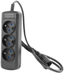 ARMAC Extension bar ARCOLOR3 0.6M UPS 3X 230V PL IEC black (ARCOLOR3/0.6/CZ/IEC)