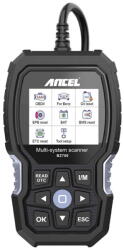 Ancel Scaner diagnoza auto BZ700, OBD2, LCD, 10 functii de service, ABS, SRS, TPMS, DPF, Negru (53626)