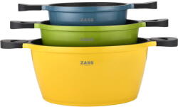 Zass Gourmet Set 3 oale antiaderente din aluminiu turnat sub presiune Zass Gourmet ZG-ACS 02, Color (ZG-ACS 02 Color)