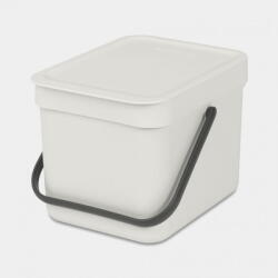 Brabantia Sort & Go Waste Bin Light Grey 6 L (213267) Cos de gunoi