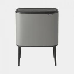 Brabantia Bo Touch Bin Mineral Concrete Grey, 3 x 11 L (127229) Cos de gunoi