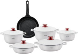 Zass Gourmet Set oale de inalta calitate din aluminiu Zass Gourmet ZG-ZCS 01, Alb (ZG-ACS 01 Alb)