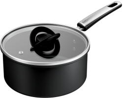 Tefal Cratita cu capac Tefal Excellence+ G3303202, 24 cm, invelis antiaderent, tehnologie FUSIONCORE, Thermo-Signal, maner nituit, aluminiu, inductie, negru (3168430383746)