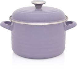 Metalac Oala 4l cu capac Standard Wave Lila Pastel Metalacemail/20cm/4l/lila pastel (388633)
