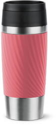Tefal Termos Tefal Travel Mug Classic N2024410, 0.36 L, pastrare la rece 12 ore, pastrare la cald 6 ore, roz & argintiu (4168430013758)