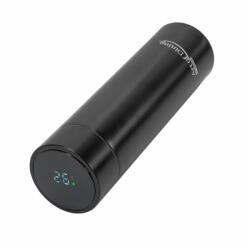 Heinner TERMOS Inox 450ML, Indicator. Led temperatura, Negru, pastrarea rece/calda a bauturilor (HR-AER-TM45N) - vexio