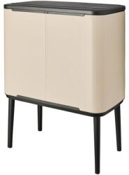 Brabantia Bo Touch Bin 11 + 23 L Soft Beige (201585) Cos de gunoi