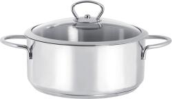 Metalac Cratita 2.8l cu capac din sticla Kulinaria Metalacinox/20cm/2.8l (145154)