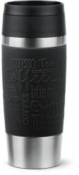 Tefal Termos Tefal Travel Mug Classic N2022010, inox, 0.5 L, 100% etanș, functie Quick Press, argintiu & negru (4168430013772)