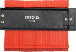 TOYA Sablon pentru profil, PVC, 125 mm Negru/Rosu (YT-3735)